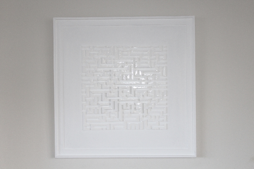 Mosaic labyrinth in wood - Main